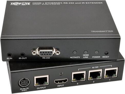 Tripp Lite HDBaseT HDMI Over Cat5e/6/6a Extender Kit w/Ethernet, Serial and IR Control, 1080p, Up to 500 ft. (BHDBT-K-E3SI-ER) in Saudi Arabia