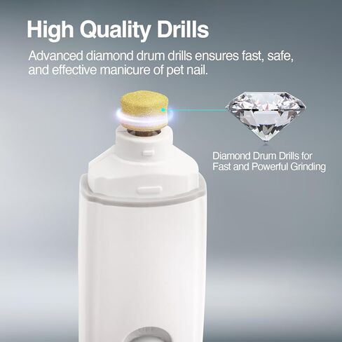 أداة تشذيب أظافر الكلاب الكهربائية الاحترافية من All For PAWS، أداة تشذيب وتنعيم أظافر الحيوانات الأليفة الكهربائية فائقة الهدوء وغير مؤلمة للكلاب الكبيرة والمتوسطة والصغيرة in Kuwait