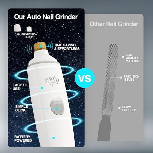 أداة تشذيب أظافر الكلاب الكهربائية الاحترافية من All For PAWS، أداة تشذيب وتنعيم أظافر الحيوانات الأليفة الكهربائية فائقة الهدوء وغير مؤلمة للكلاب الكبيرة والمتوسطة والصغيرة in Kuwait