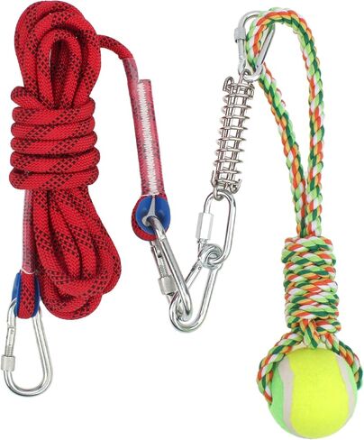 Alfie Pet - Emery Outdoor Interactive Hanging Bungee Tug Toys for Dogs to Exercise and Fun Solo Play in Kuwait