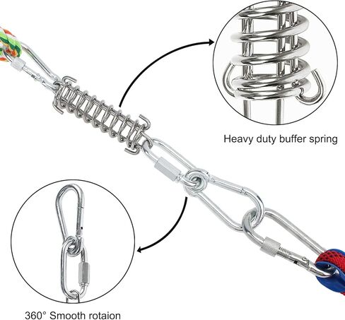 Alfie Pet - Emery Outdoor Interactive Hanging Bungee Tug Toys for Dogs to Exercise and Fun Solo Play in Kuwait