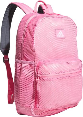 adidas Hermosa Mesh Backpack, Camouflage Carbon/Impact Orange/Black, One Size in Saudi Arabia