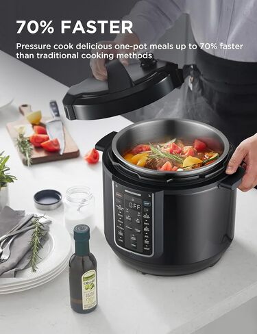 Midea 12-in-1 Electric Pressure Cooker, 6 Quarts, 12 Presets, Multi-Functional Programmable Slow Cooker, Rice Cooker, Steamer, Sauté Pan, Yogurt Maker, and More, Stainless Steel in Kuwait