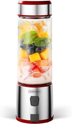 Blast Portable Blender, Cordless, 15.2oz Glass Bottle Vessel, Personal Blender-for Shakes & Smoothies, BPA Free, Leakproof-Lid & Sip Spout, USB-C Rechargeable, Dishwasher Safe Parts in Saudi Arabia