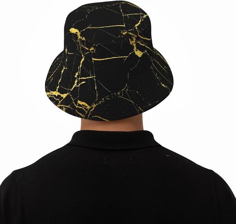 Starry Night Firefly Gothic Butterfly Bucket Hat Summer Packable Fisherman Cap Beach Travel Sun Hat for Unisex Men Women in Saudi Arabia