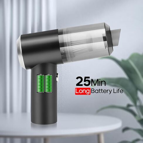Auloea Mini Car Vacuum Cleaner(4500 pa) Portable Cordless Rechargeable,Tiny Handheld Vacuum, Computer Hand Vacuum for Keyboard and Laptop, Mini Hand Held Vac for Car and Home /V01/White in Saudi Arabia