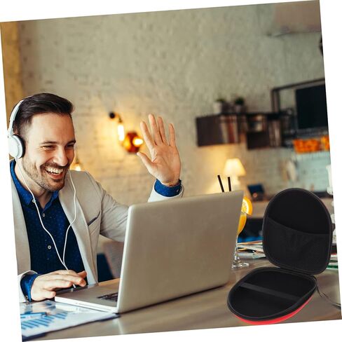 1 قطعة حقيبة تخزين سماعة الرأس سماعات فوق الأذن سماعات رأس سدادة الأذن سماعات صلبة حقيبة حمل سماعة رأس محمولة بسحاب حقيبة سماعة رأس حقيبة إيفا in Kuwait