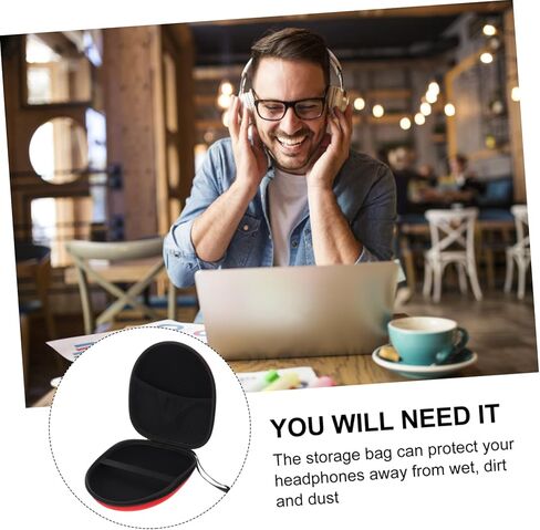 1 قطعة حقيبة تخزين سماعة الرأس سماعات فوق الأذن سماعات رأس سدادة الأذن سماعات صلبة حقيبة حمل سماعة رأس محمولة بسحاب حقيبة سماعة رأس حقيبة إيفا in Kuwait