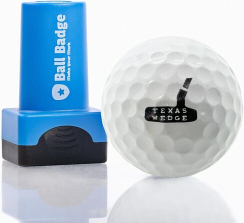 Ball Badge - Golf Ball Stamp, Self-Inking Golf Ball Stamper, Golf Ball Marker, Reusable Golf Ball Marking Tool to Identify Golf Balls, Reusable Ink Stamp for Golf Balls (Green Jacket) in Kuwait