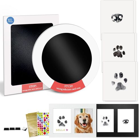 MYPAWLETS Inkless Pet Paw Print Kit,Clean Touch Ink Pad for Dog Paw Prints,Mess-Free Paw Print Stamp Pad for Dogs Cats,Dog Nose Print Kit,Personalized Pet Lover,Dog Mom Gift-4M in Saudi Arabia