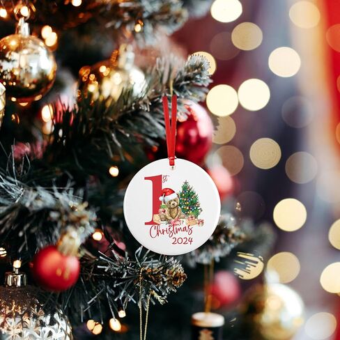 Babys First Christmas Ornament 2024, Personalized Keepsake for Girl Boy, My 1st Holiday Gift (Blue Year Only) in Kuwait