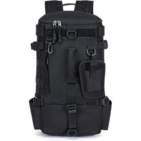 Fishing Backpack With Flag, Waterproof Fishing Tackle Bag with 2 Rod Holders, Large Storage Tackle Box Backpack, Portable Gear, Equipment, Gifts for Men