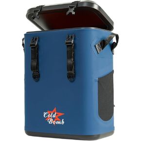 Magnetic Backpack Cooler Bag, Cold Retention Soft Coolers 30 Can Insulated Soft Sided Cooler with Waterproof Bag, Camping Kill Bag, Lunch, Kayak, Dry Bag, Gray Soft Cooler Bag