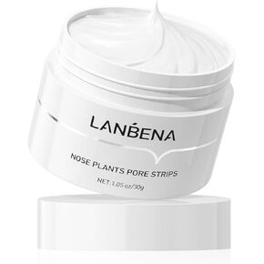 LANBENA blackhead remover, Nose Pore Strips for Blackheads, Black Head Remover Mask for Face, Puntos Negros, 30g+60pcs paper