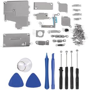 Internal Metal Plate Cover Parts for iPhone,Bracket Replacement Inlcuding Complete Full Screw Set and Reapir Tool Kit for iPhone (for iPhone 12 pro)