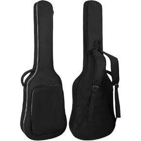 Electric Guitar Gig Bag, LETSROCK 39 Inch Electric Guitar Case with 0.5 Inch Thick Padding with Carry Handle, Pocket & Neck Strap Electric Guitar Bag Gray