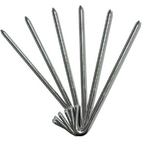 Steel Tent Stakes Heavy Duty Ground Stake, Metal Stakes to Anchor Commercial Inflatables, Outdoor Camping Canopy, Fence, Garden Tent Accessories, 5/8" Diameter x 24" Length, 4 Pack