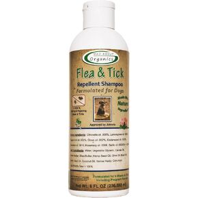 Mad About Organics Flea and Tick Repellent Shampoo Formulated for Dogs 16oz