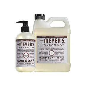 MRS. MEYER'S Liquid Hand Soap 12.5 OZ Scents Variety Pack 6 ( Rosemary, Basil, Geranium, Honeysuckle, Lavender, and Lemon Verbena)