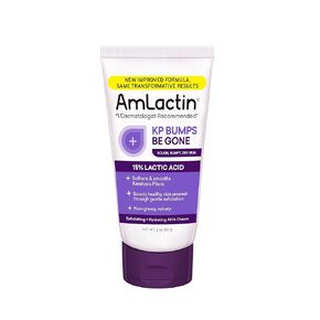 AmLactin KP Bumps Be Gone Hydrating Cream, Moisturizing Cream For Rough and Bumpy Dry Skin, 3 Oz Tube
