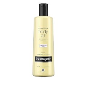 Neutrogena Fragrance-Free Body Oil Light Sesame Formula, Dry Skin Moisturizer & Hydrating Body Massage Oil, for Radiant & Healthy Glow, Nourishing After Shower & Bath Oil, 8.5 fl. oz
