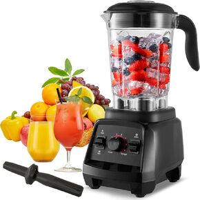 Smoothie Blender, 1800W Professional Blender for Kitchen with 10 Speeds, Powerful Blender 68oz BPA Free Jar Ice Crusher Blender for for Juice, Milkshake, Dessert (Red)