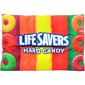 Life Savers Candy-Inspired Small Pet Bed (20" x 28") | Durable, Double-Sided & Easy to Travel Plush Dog Bed | Fits in Pet Crates | Ideal for Dog & Cat