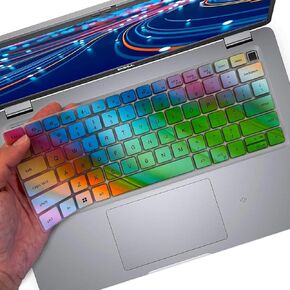 (Colorful) Keyboard Cover Skin for Dell Latitude 14" 7450 7440 7430 7420 7410丨Dell Latitude 3450 3440 5450 5440 5431 5430 5420丨Latitude 9420 9430丨Latitude 16 7650 7640丨Latitude 15.6 7520 9510 9520