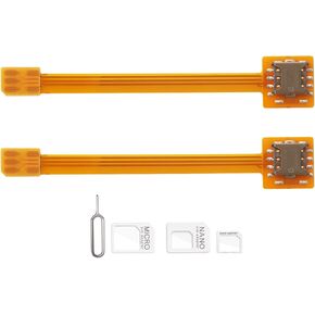for CPE Wireless Routers Mini Walkman Wifi Devices, Nano to Nano Sim Card Extension Cable Adapter Extender FPC Cable Test Board Circuit Board Reader Length 3.9in/10cm (2pcs)