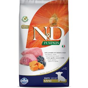 FARMINA Dry Mini Puppy Food, Lamb, Pumpkin and Blueberry Recipe, 5.5 lbs
