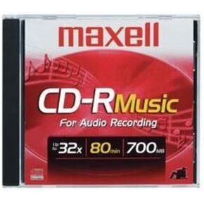 قرص مضغوط قابل للتسجيل من Maxell (صوت فقط) قرص CD-R فارغ (625130) in Kuwait