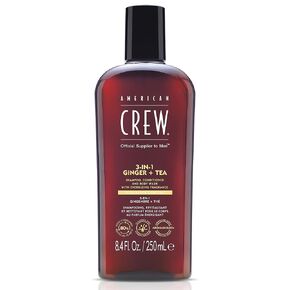 Shampoo, Conditioner & Body Wash for Men by American Crew, 3-in-1, 3.3 Fl Oz