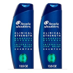 Head & Shoulders Clinical Strength Dandruff Shampoo Twin Pack, Advanced Oil Control with Refreshing Citrus, 13.5 Oz Each