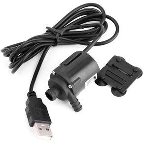 DC 6V 150L/H Micro Brushless Pump, USB Ultra-Quiet Mini Water Transfer Pump Submersible Water Pump Water Cooling Pump for Fountain Aquarium Circulating Computer Cooling Systems
