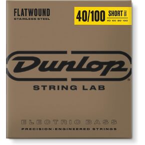 Jim Dunlop Flatwound Short Scale 40/100 Light 4/Set Bass Guitar Strings (DBFS40100S)