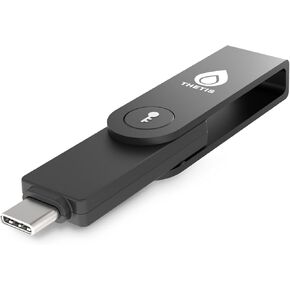 Thetis Pro-C FIDO2 Security Key Connect via USB C or NFC Device, FIDO 2.0 Two Factor Authentication (2FA) Type C for Multi-Layer Protection (HOTP) in Windows/MacOS/Linus/Gmail/Facebook/Dropbox/Github