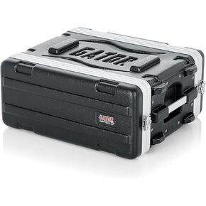 Gator Cases Lightweight Molded 2U Rack Case with Heavy Duty Latches; Shallow 14.25" depth (GR-2S)