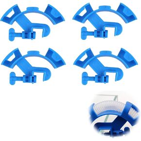 Aquarium Water Pipe Clamp, Fish Tank Hose Holder, ABS Fish Tank Pipe Fixing Clip, Fixed Clamp for Suction Pipe and Inlet Pipe, Oxygen Pipeline Fixing Device- 6PCS