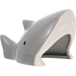 Hamsters Cave Cage Living Tub Place Rat Dwarf Gerbil House Adornment Chinchilla Cartoon Hideaway Hideout Animal Shark Grey Gerbils Hiding Hamster for Supplies Animal-Shaped