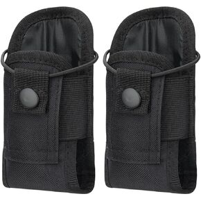 BAOFENG Tactical Pouch Walkie Talkie Bag Molle Radio Pouch Portable Radio Case Outdoor Hunting Nylon Case Holster Pouch Bag UV-5R UV-17 UV-21 Kenwood Two Way Radio(2Pack)