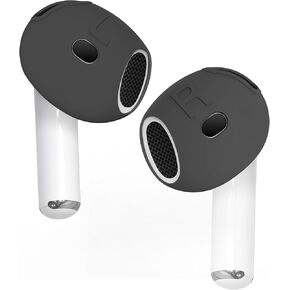 [Fit in Case] 3 Pairs Cover for AirPods 4 DamonLight Anti Scratches Add Grip Sport Ear Tips [US Patent Registered] Compatible with AirPods 4th Generation (White)