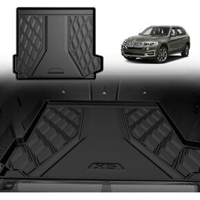 Original 2014-2018 X5 Cargo Liner for BMW X5 - Custom Fit Heavy Duty TPE Trunk Mat - All Weather Rubber Liner 3D Shaped Laser Measured Cargo Mat Accessories for BMW X5 2014-2018