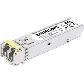 Intellinet Industrial 1000Base-LX SFP to Duplex LC Single-Mode 1G Fiber Transceiver - Wavelength 1550 nm - Cisco GLC-EX-SM1550-40 - Hot Plugging - Up to 25 mi. - MSA Comp - DDM/DOM - 509084