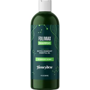 Folimax Biotin Shampoo for Thinning Hair - Thickening Shampoo with Biotin Zinc and Rosemary Oil for Hair Growth - Vegan Sulfate and Paraben Free Volumizing Shampoo for Fine Hair (Sandalwood Scent)