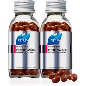PHYTO Phytophanère 100% Natural Hair Loss Thinning Dietary Supplement, 4-Month Supply,Capsule, 120 Count (Pack of 2) in Kuwait
