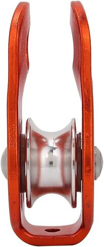 26KN Climbing Pulley, Heavy Duty Single Rope Pulleys Block Bearing Hole Hitch Aluminum Outdoor Fixed Mountaineering Ropes Rock for Under 12mm Rescue Aloft Work Rappelling in Saudi Arabia