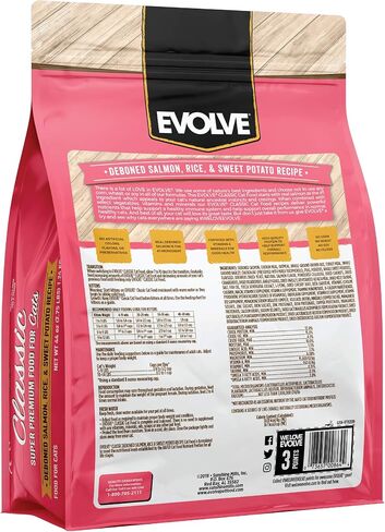 Evolve Classic Deboned Salmon, Rice and Sweet Potato Recipe Cat Food, 2.75lb in Saudi Arabia