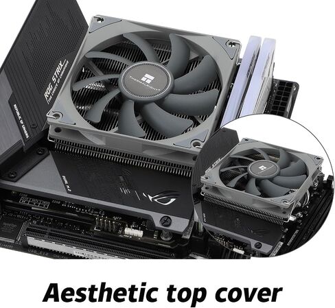مبرد هواء وحدة المعالجة المركزية AXP90 X47 منخفض المستوى، مع مروحة PWM رفيعة 92 مم لمروحة وحدة المعالجة المركزية ITX عالية السرعة 2700 دورة في الدقيقة، تقنية AGHP، لـ AMD AM4 AM5/Intel 1150/1151/1200/1700 in Kuwait