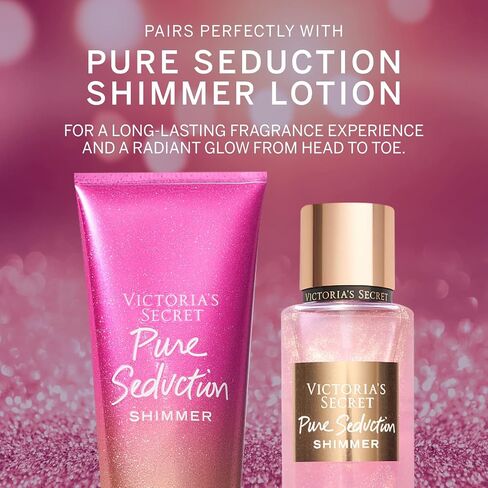 Victoria's Secret Pure Seduction Body Mist for Women, Perfume with Notes of Juiced Plum and Crushed Freesia, Womens Body Spray, All Night Long Women’s Fragrance - 250 ml / 8.4 oz in Saudi Arabia