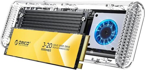 ORICO 2 تيرابايت SSD خارجي، محرك أقراص الحالة الصلبة المحمول يصل إلى 3500 ميجابايت/ثانية، مع PCIe 4.0 2280 NVMe M.2 SSD قابل للإزالة، متوافق مع Thunderbolt 3 & 4 USB4/3.2 Type-C (PSSD-J20) in Saudi Arabia
